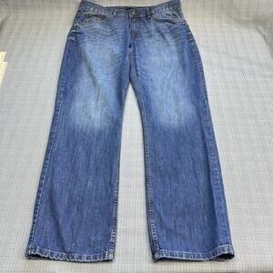 Rocawear Jeans Men 40x34 Classic Fit Denim Blue Baggy Faded Streetwear Y2K Skate